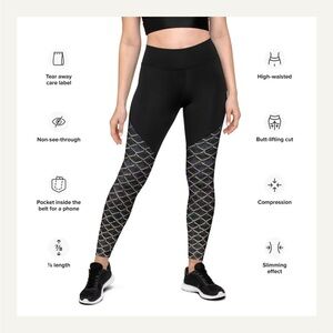 Finfolk Productions Sport Leggings Curse of Cortes Print
